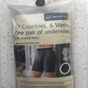 Exofficio Give-N-Go XL Boxer Briefs NWT Backpacking Camping Trail Men's